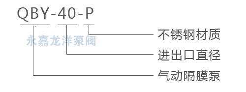 QBY不銹鋼氣動隔膜泵型號意義 QBY不銹鋼氣動隔膜泵型號意義